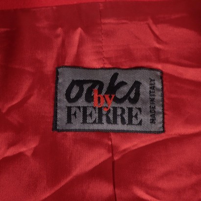 Vintage Red Ferré Jacket Wool Milan Italy Early '80s