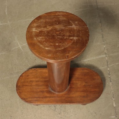 Pair Of Vase Holders Art Deco Walnut Veneer Italy 1920s 1930s