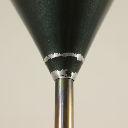 Lamp Lacquered Aluminum Metal Brass 1950s-1960s L. C. Dominoni Azucena