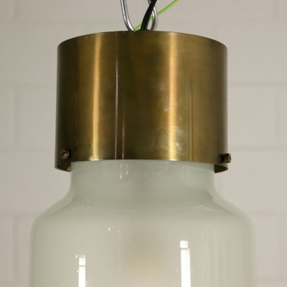 Lamp Brass Glass 1950s-1960s L. Caccia Dominoni Azucena