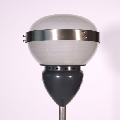 Lamp Enamelled Aluminum Chromed Metal Marble Glass 1960s