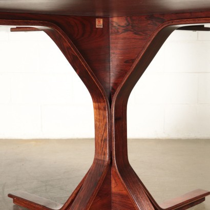 Table Jacaranda Veneer 1960s Gianfranco Frattini Bernini