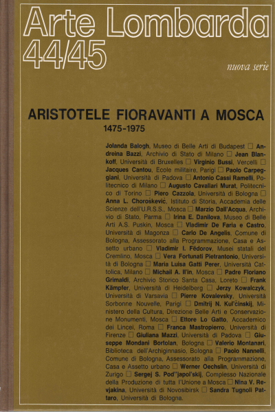 Arte Lombarda 44/45 nouvelle série 1976, AA.VV.,Arte Lombarda 44/45 nouvelle série, 1976