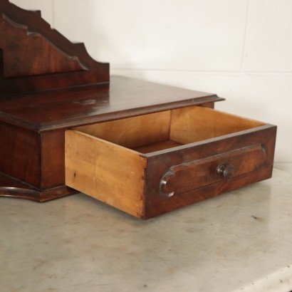 Pair Of Bedside Tables Umbertino Mahogany Marble Mirror Italy Late 800