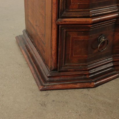 Baroque Cabinet Walnut Fruit Wood Veneer Fir Italy 18th Century