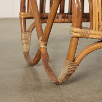 Pair Of Stools Bamboo Italy 20th Century