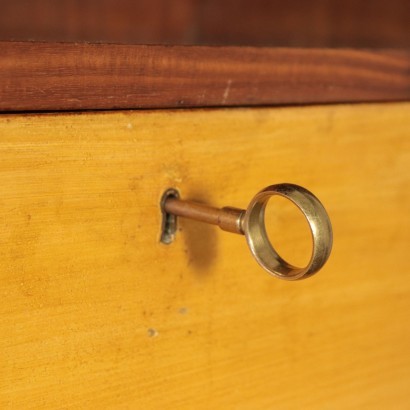 Cupboard Mahogany Veneer Italy 1950s