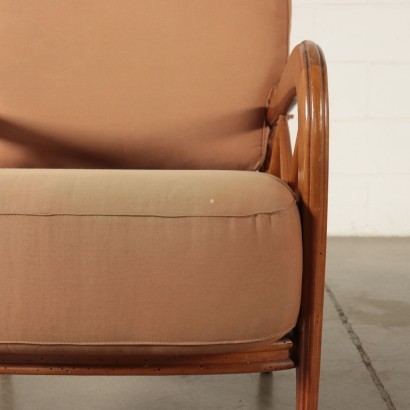 Chairs Beech Foam Fabric Italy 1950s Paolo Buffa