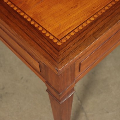 Small Inlaid Directory Table Walnut Italy 19th-18th Century