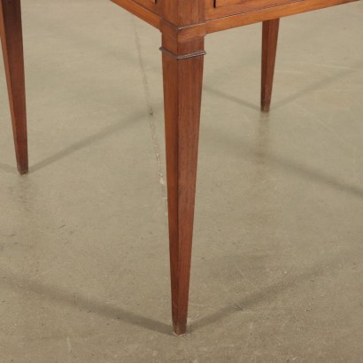 Petite Table Directoire Incrusté Noyer Italie Fin 18ème Début 19ème