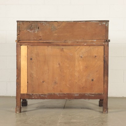 Empire Style Drop-Leaf Secretaire Walnut Italy 19th Century