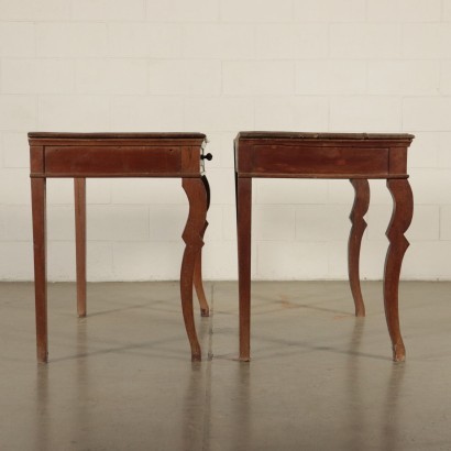 Pair of Louis Philippe Consoles Cherry Italy 19th Century