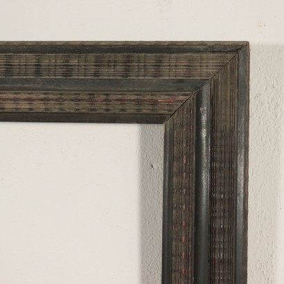 Guillochè Frame Ebonized Wood Italy 19th Century