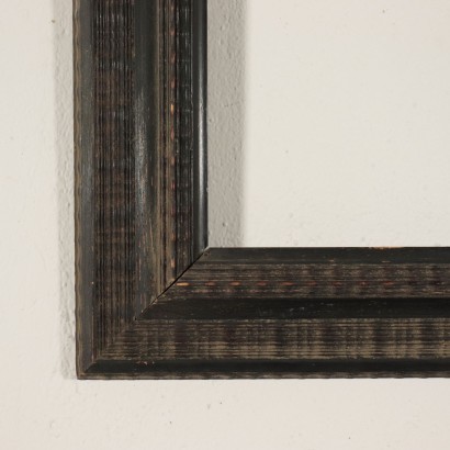 Guillochè Frame Ebonized Wood Italy 19th Century