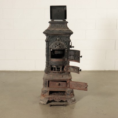 Stove Cast Iron Nuremberg Germany 20th Century