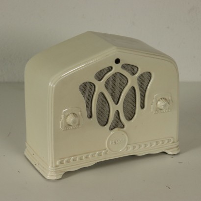 modernariato, modernariato di design, ceramica, ceramica modernariato, ceramica di modernariato, ceramica italiana, ceramica vintage, ceramica anni '60, ceramica design anni 60,Riproduzione Radio in Ceramica Anni 80