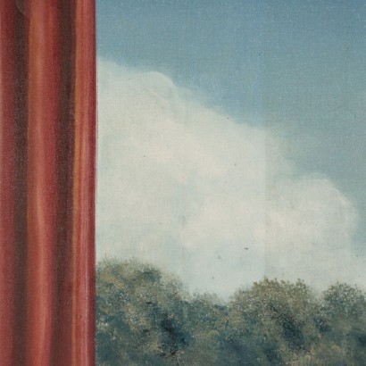 Trompe l’Oeil avec Paysage Art contemporain '900