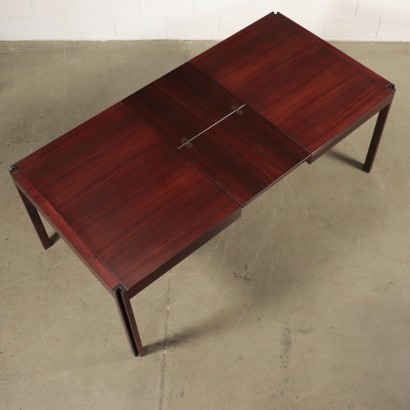 Table Angelo Mangiarotti Placage De Palissandre Giussano Italie 1980