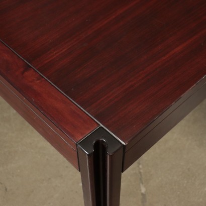 Table Angelo Mangiarotti Rosewood Veneer Giussano Italy 1980s