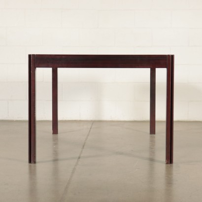 Table Angelo Mangiarotti Placage De Palissandre Giussano Italie 1980