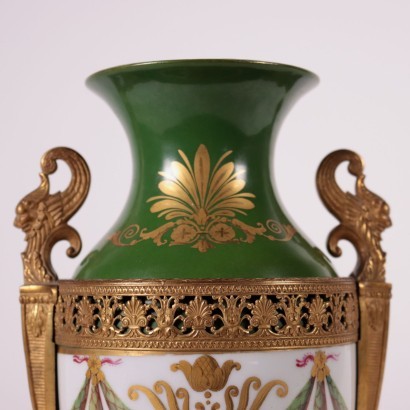 Empire Style Vase Porcelain France 19th Century