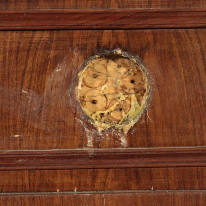 Umbertine Secretaire Walnut Italy 19th Century