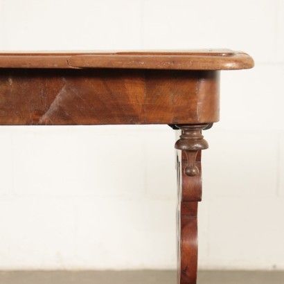 Small Inlaid Table Walnut Italy 19th Century