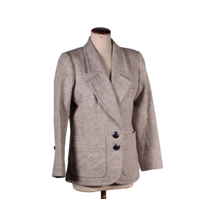 Vintage Yves Saint Laurent Tweed Jacket France 1980s