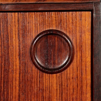 Sideboard Rosewood Veneer Laquered Wood Italy 1960s