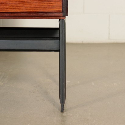 Sideboard Rosewood Veneer Laquered Wood Italy 1960s