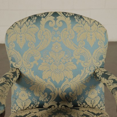 Baroque Style Chair Walnut and Padding Italy 17th-18th Century