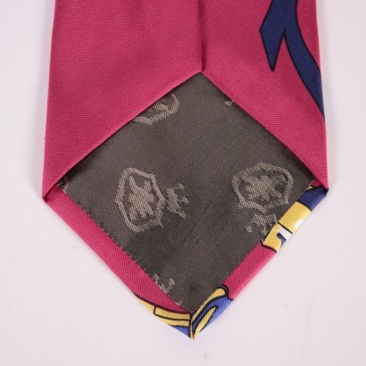 Vintage Fuchsia Iceberg Tie Italy 1980s