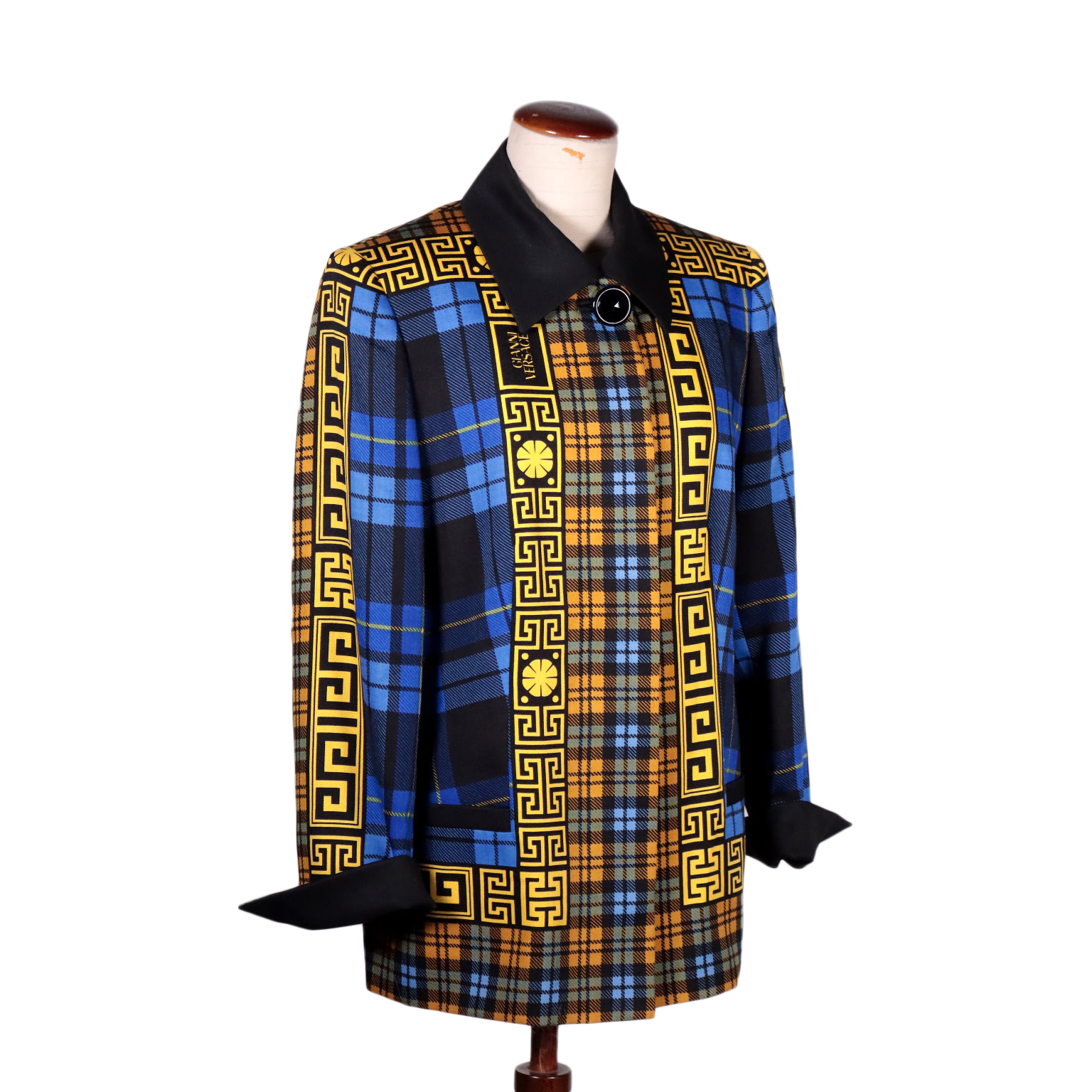 Vintage Versace Jacket Wool Milan Italy 1990s Clothing House