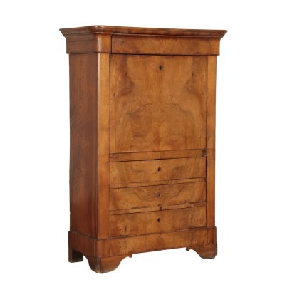 French Carlo X Secretaire Walnut France 18th Cenruty