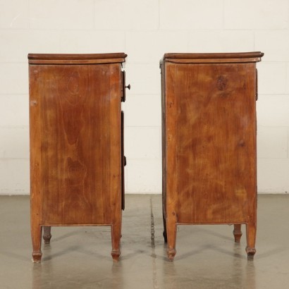 Pair of Neo-Classical Bedside Tables Walnut Italy 18th Century