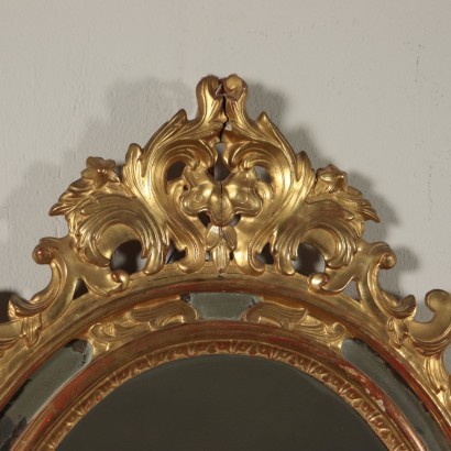 Pair of Rococò Revival Mirrors Italy 19th Century