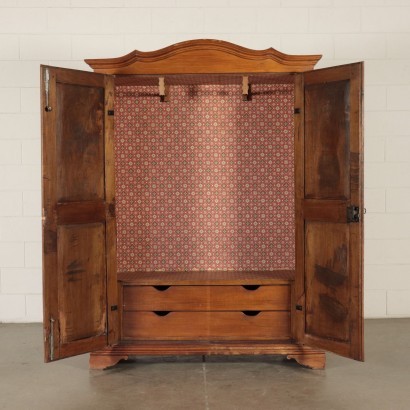 Antiquitäten, Kleiderschrank, Antiker Kleiderschrank, Antiker Kleiderschrank, Antiker italienischer Kleiderschrank, Antiker Kleiderschrank, neoklassizistischer Kleiderschrank, Kleiderschrank aus dem 19. Jahrhundert