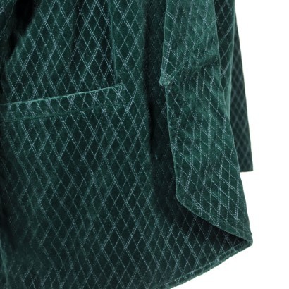 Vintage Versace Emerald Jacket Velvet Milan Italy 1980s-1990s