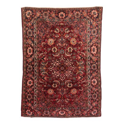 Isfahan Carpet Cotton Wool Iran 1940s 1950s