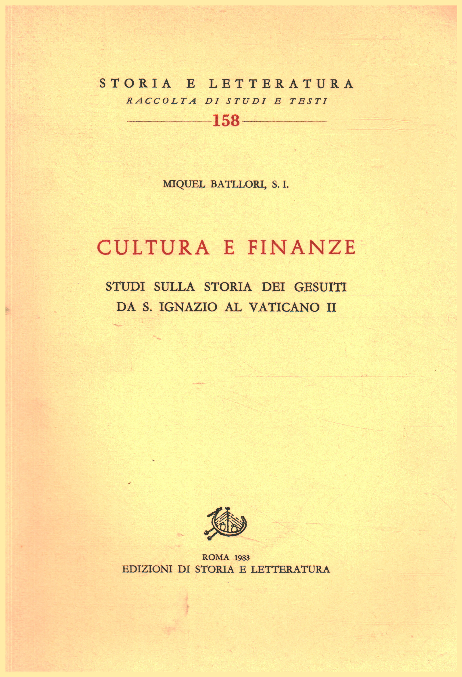 Kultur und Finanzen, Miquel Batllori
