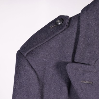 Men's Burberrys' Coat Blue Wool England