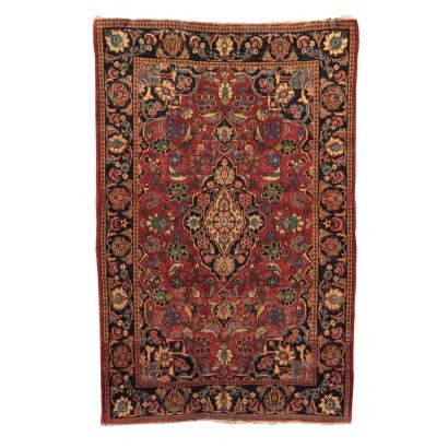 Kerman Carpet Cotton Wool Iran 1920s 1930s