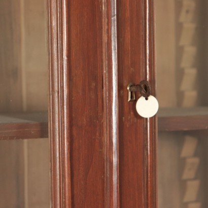 Walnut Stained White Poplar Bookcase Italy 19th Century