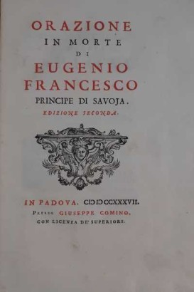 Rede zum Tod von Eugene Francesco Prinz von Domenico Passionei