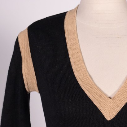 Vintage Yves Saint Laurent Sweater Wool Paris France 1970s