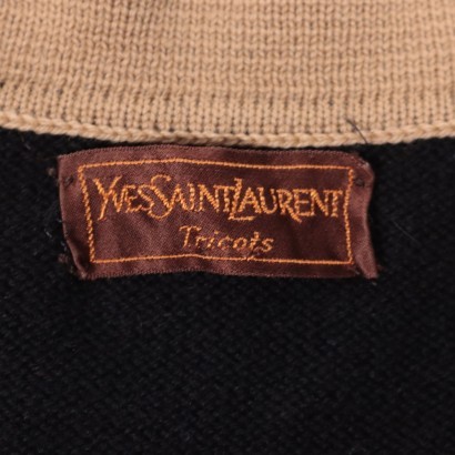 Vintage Yves Saint Laurent Sweater Wool Paris France 1970s