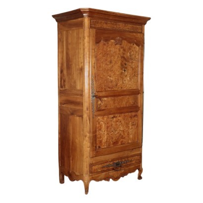 Provencal Wardrobe Cherry Elm Pine and Iron France 19th Century