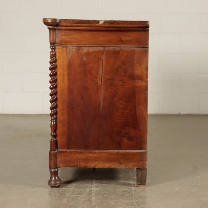 Commode Charles X Laupe De Noyer Italie 2ème Quart Du 19ème Siècle