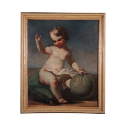 Baby Jesus as Salvator Mundi 17th Century