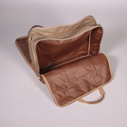 Vintage Borbonese Duffel Bag Leather Italy 1970s-1980s